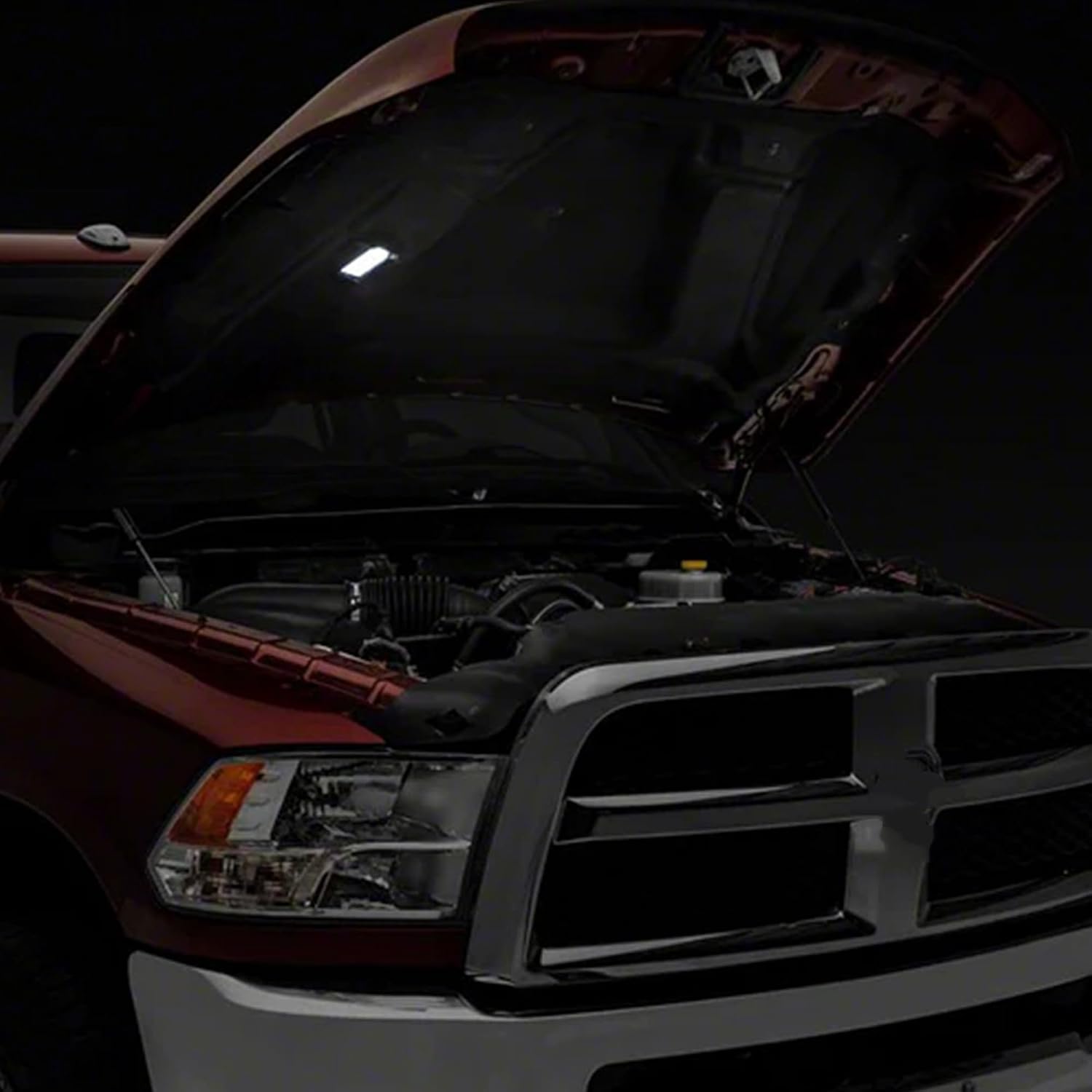 Yankok LED Under Hood Light Compatible with Dodge Ram Charger Dakota Durango Jeep Cherokee Wrangler Chrysler 300 Engine Bay Lamp