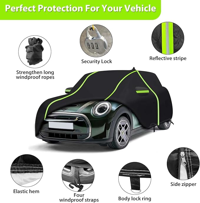 Car Cover for 2014-2024 Mini Cooper/Cooper S/Hardtop/Clubman 4-Door，6 Layers - Image 2