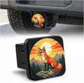 Fox Sunset Hitch Cover Receiver Tube Hitch Plug, Tool-Free Install Tow Hitch Covers, Universal Trailer Hitch Cap Protector for Trucks, 2 Inch Hitch Receiver Cover for Women Men