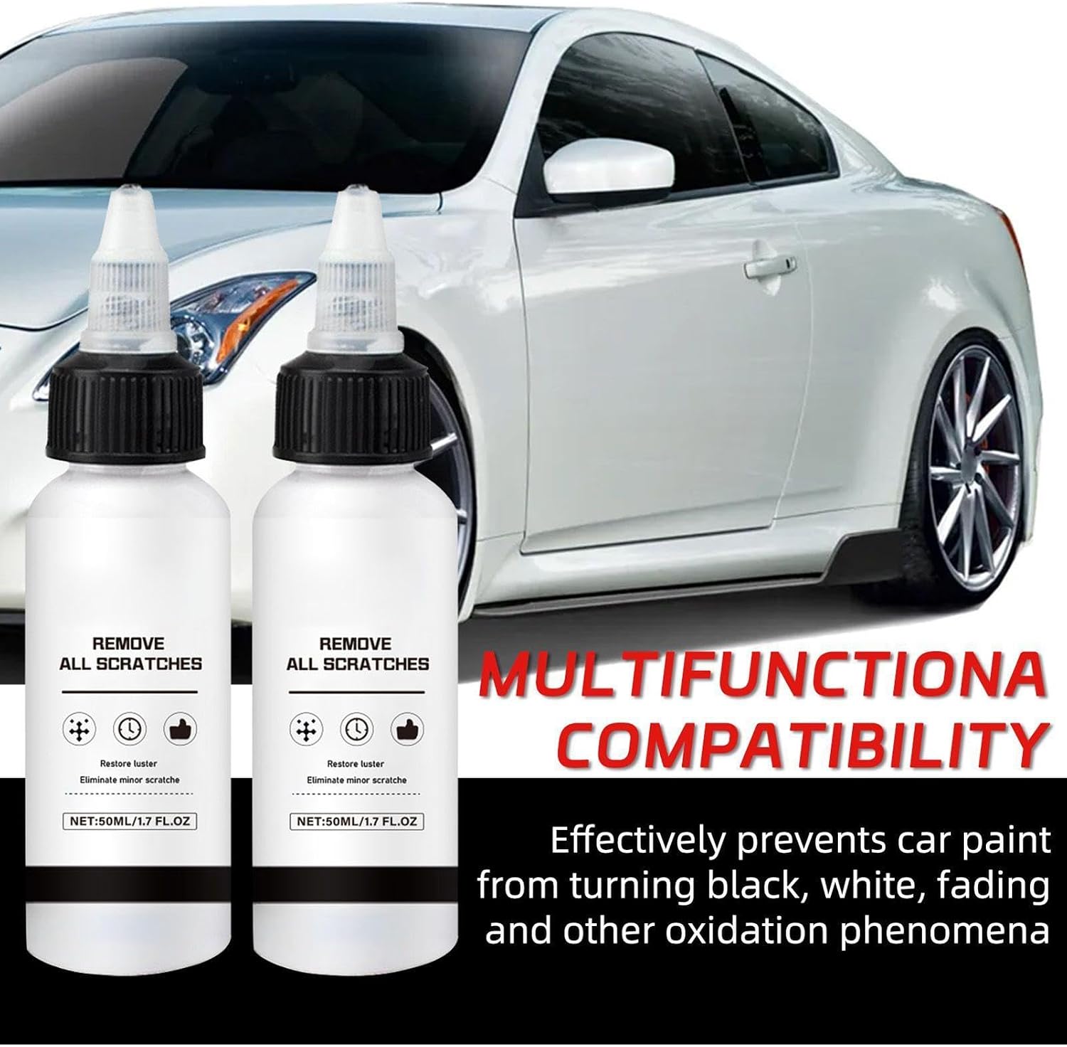 Car Paint Scratch Repair - 50ml Long-Lasting Protection Automotive Maintenance Paste,Vehicles Paint Repair Cream - for Vehicle Trailer RV Truck Automotive Sedan