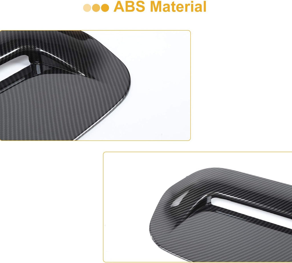 JeCar Carbon Fiber Hood Scoop Vent Cover Trim for 2010-2023 Toyota 4Runner TRD Pro TRD Off-Road