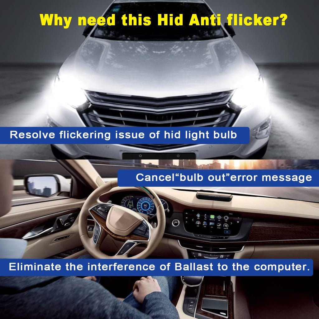 HID Warning Canceller Capacitor Anti Flicker Error Code Decoder (Pack of 2)