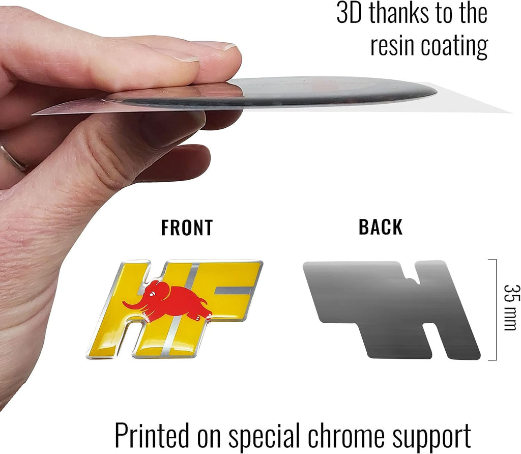Lancia 21261 HF 3D Official Sticker 60 x 35 mm