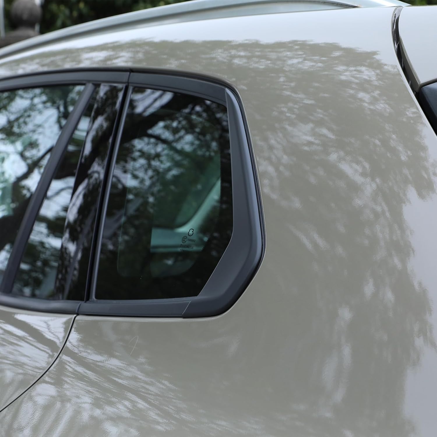 ABS Matte Black Rear Window Trim Molding Covers for 2023-2026 Mazda CX-50, Flat Black Outside D Pillar Post Molding Cover Trims Compatible with Mazda CX50 CX 50 Hybrid 2024 2025