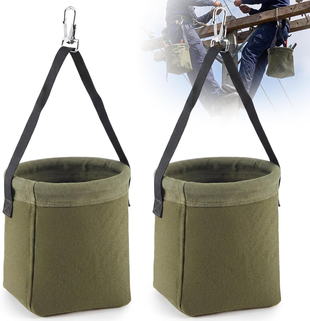tool bags square bottom 2 inner pockets, 8", main product view