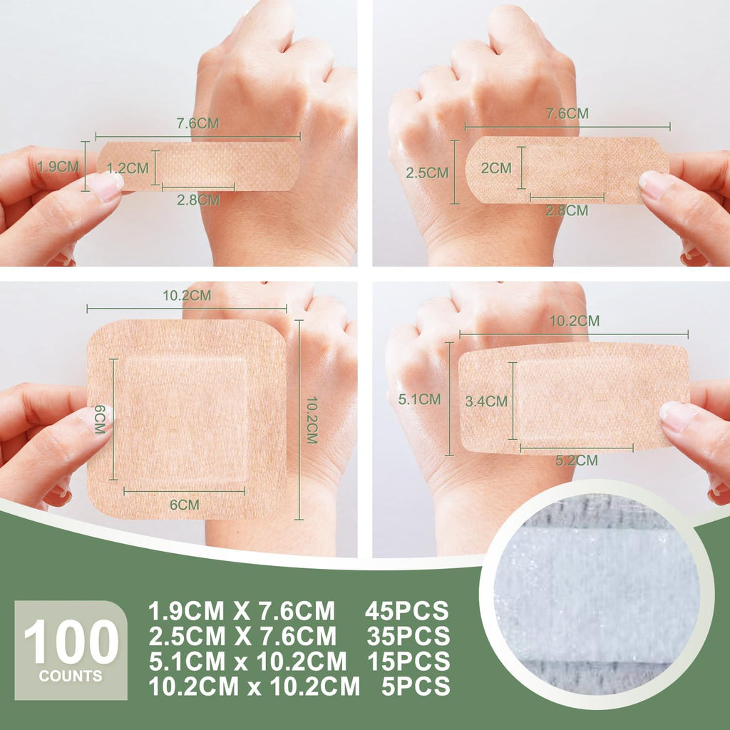 hysimedy silicone bandages for sensitive skin variety pack shown in use