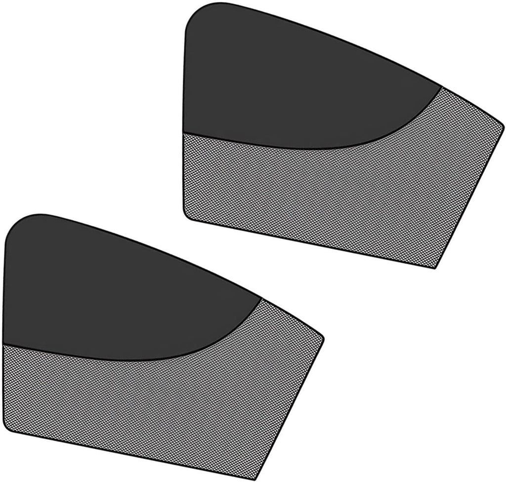 2 PCS Car Window Shades, Semi-shading Semi-breathable Driver Side Window Shade, Splicing Anti-glare Heat-insulating Privacy Covers, Universal for Most Cars (Black)