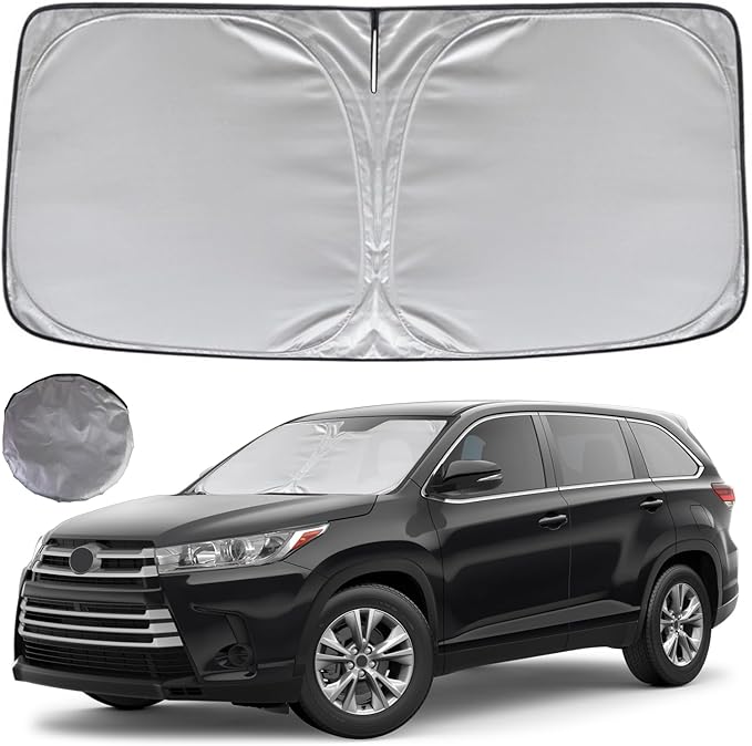 KAYZT Windshield Sun Shade for 2014-2019 Toyota Highlander SUV Foldable by KAYZT