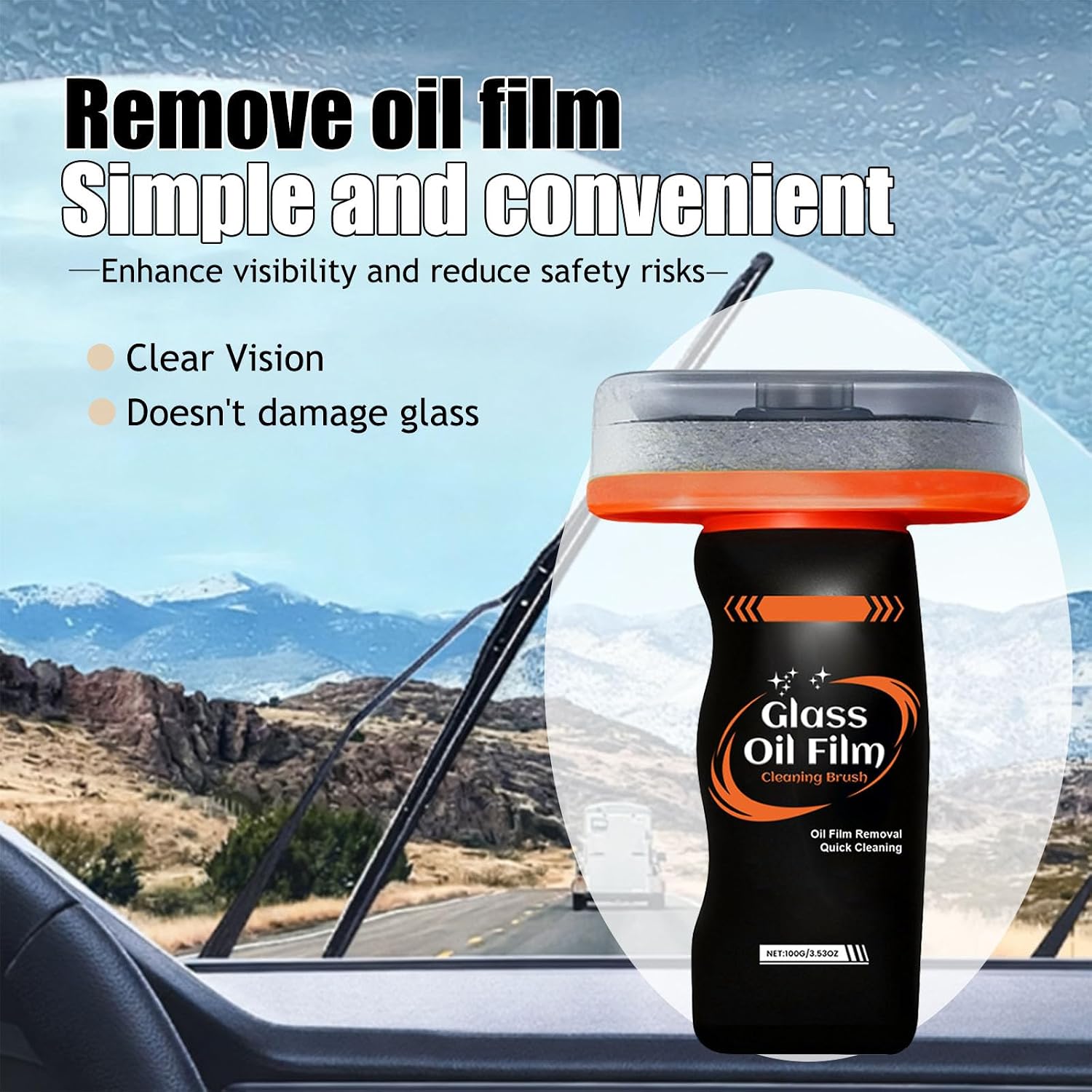 Glass oil film remover,glass emulsion,For windshields, enhancing clarity and visibility