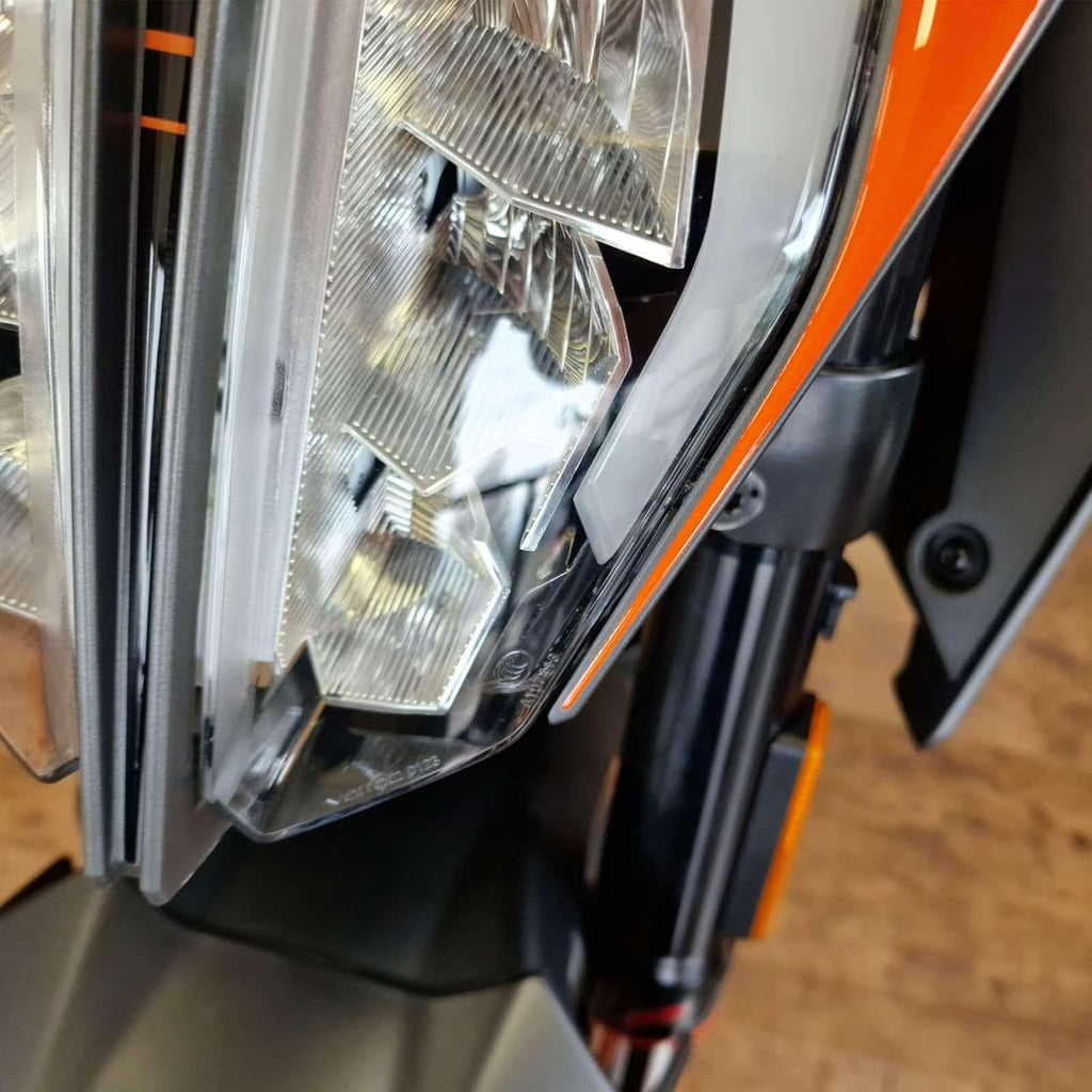 Resin Bike Motorcycle Stickers Compatible with KTM Duke 125 200 250 390 2021-2022. Motorcycle Light Protectors from Bumps and Scratches. 3D Effect Resin Stickers