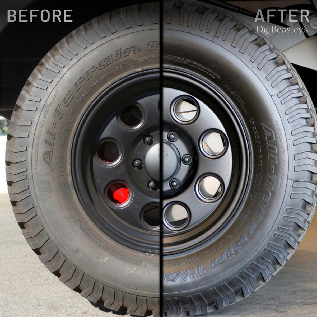 Dr. Beasley's Tire Conditioner 8 fl oz - Keeps Tires Looking New, Prevents Fading & Cracking, Resists UV, Restores Moisture & Color, Control Level of Shine, Easy to Apply