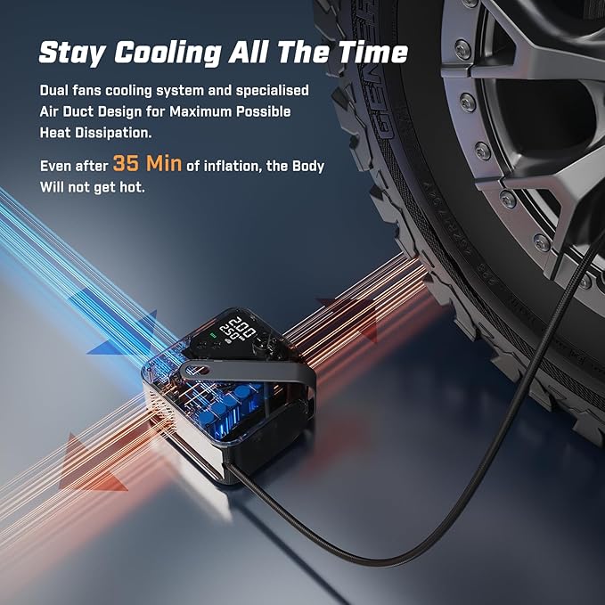 CYCPLUS AL7 Tire Inflator Portable Air Compressor - Image 7