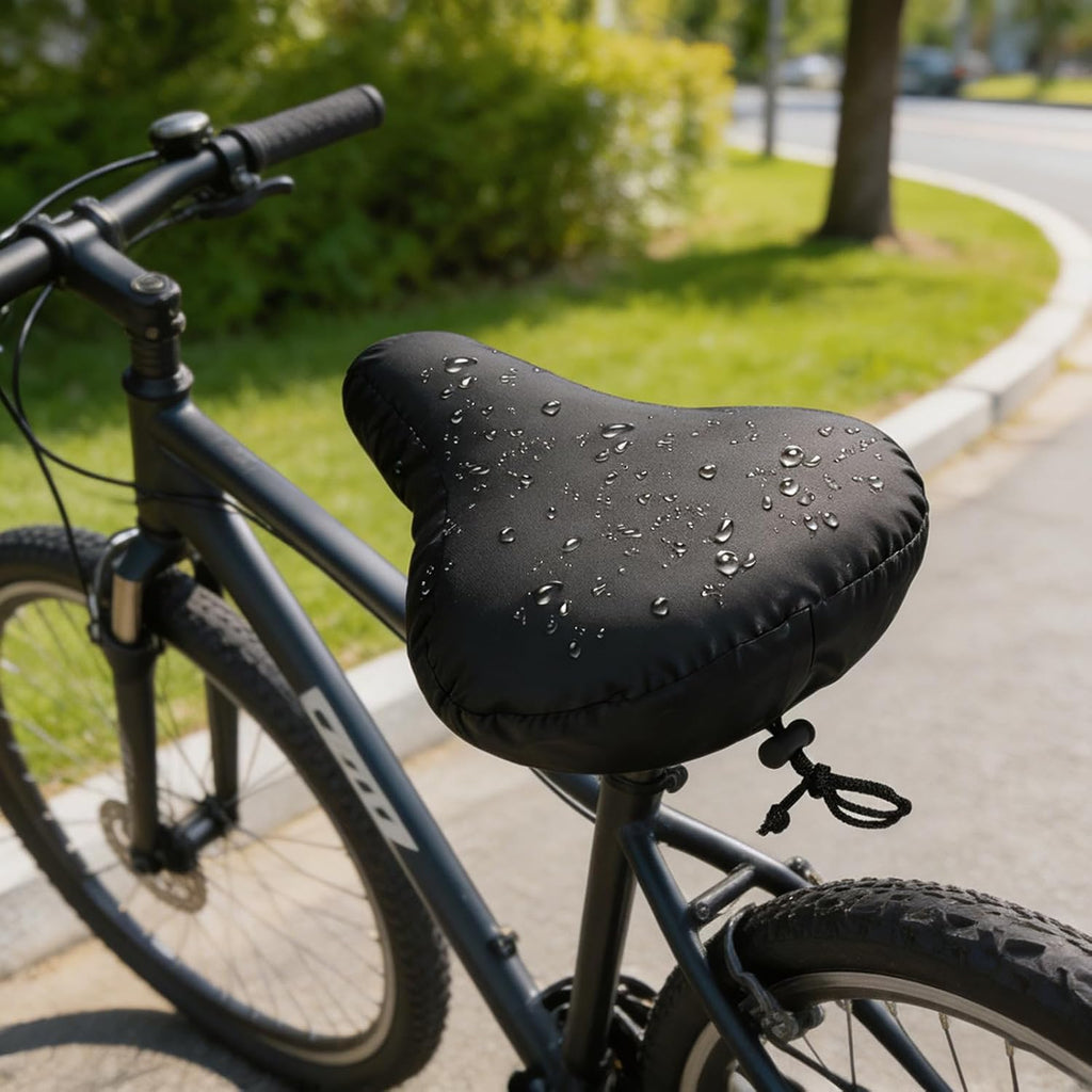 Bike Seat Cover Waterproof 2 Pack, Ebike Seat Cover | with Drawstring, Bicycle Seat Protector for Rain Sun Dust, Universal Fit for City & Casual Bikes