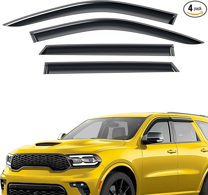 Extra Durable Window Deflectors Tape-On Window Visors Rain Guards Fit by AEROGUYSCustomfitrainguard