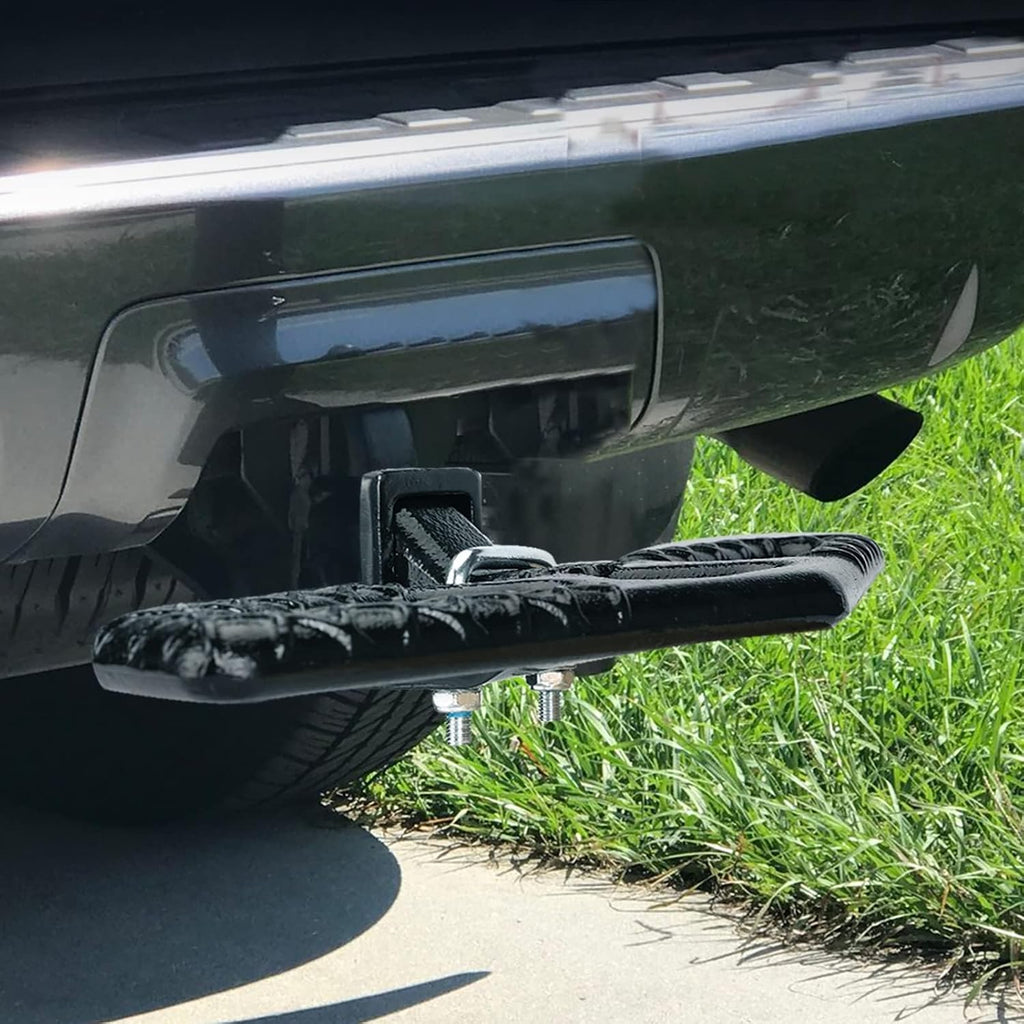 Eapele Tow Hitch Step for 2 inch Receiver, Universal Anti Slip Bumper Guard，Strong Steel 10000lbs Maximum Load, for Trailer Tow Truck Pickup SUV Pickup Van RV