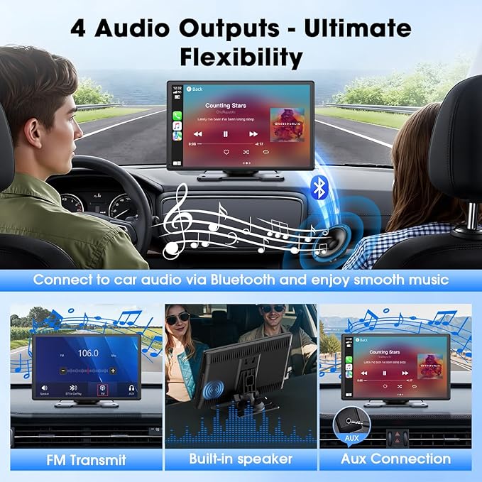 Carplay Screen for Car, Mirror Link, Voice Control, Hands-Free Calling - Image 4