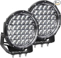 EXZEIT 9 Inch LED Round Driving Lights, 128W 20480 Lumens Offroad Fog Lights by EXZEIT