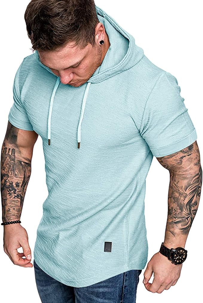 Lexiart Mens Fashion Athletic Hoodies Sport Sweatshirt Solid Color Fleece by Lexiart