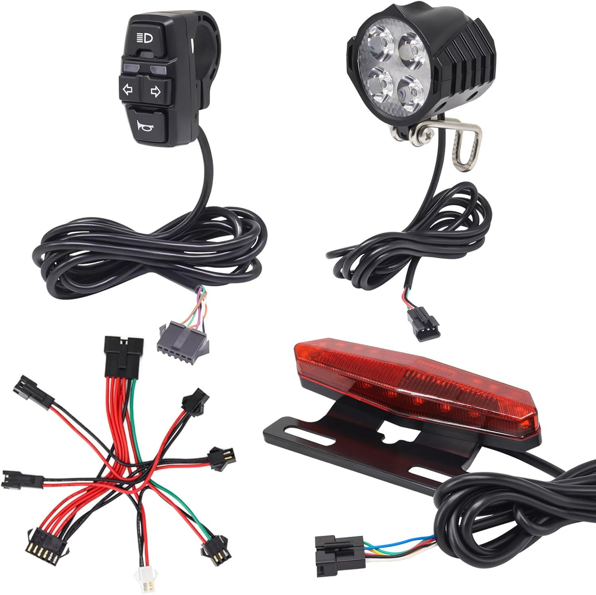 36v 48v ebike light kit, electric bike headlight, main product view