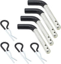 X-Haibei Trailer Towing Hitch Pin and Clip 1/2 inch Diameter fit Class I and II Hitches, 4 Pack