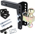 adjustable drawbar trailer hitch fit for 2-inch receiver, main product view