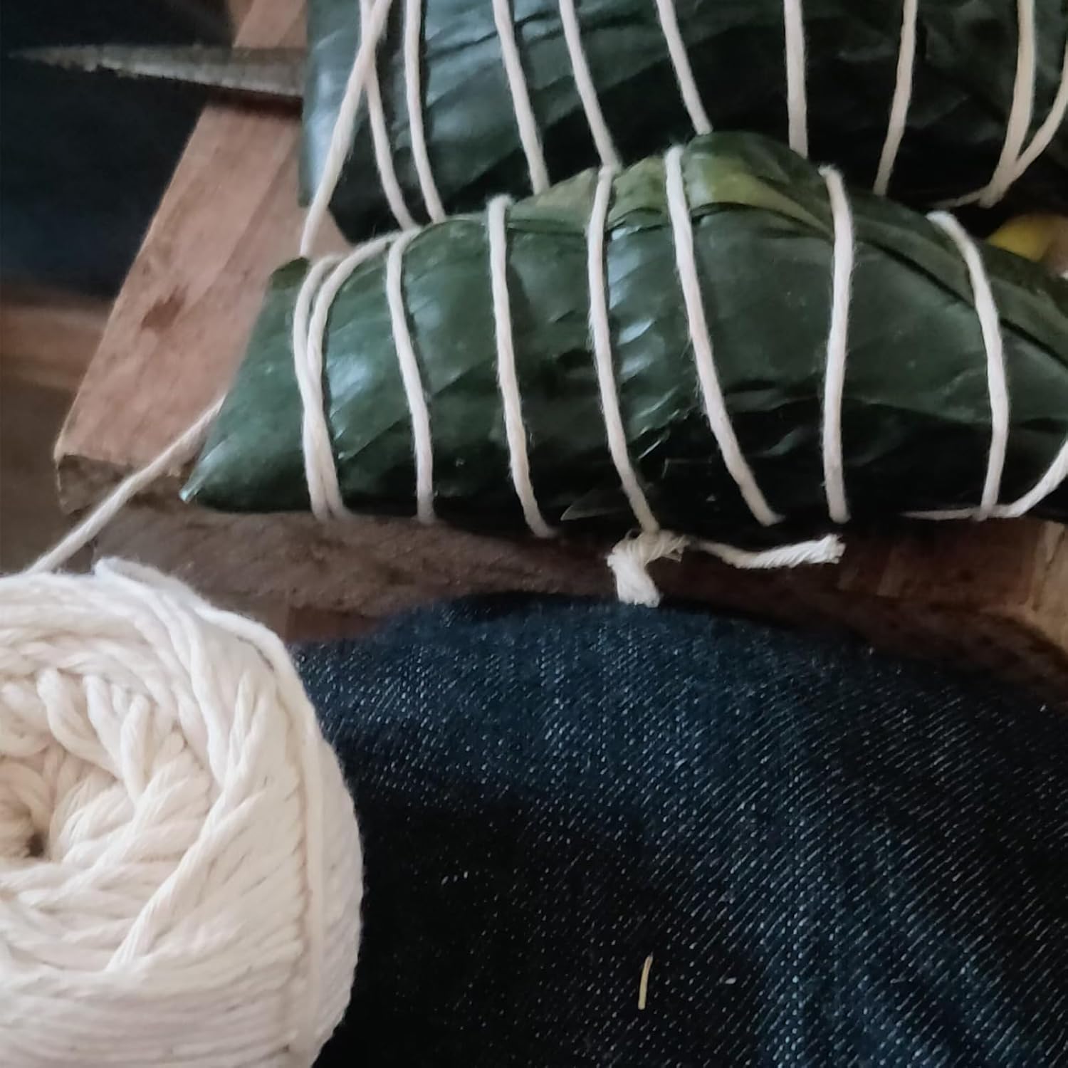 Unbleached Cotton Twine 600 Feets 100% Cotton Twine Food Safe Making Zongzi Kitchen Twines for Roasting Tying Meat Sausage Rainlily Wen Twine