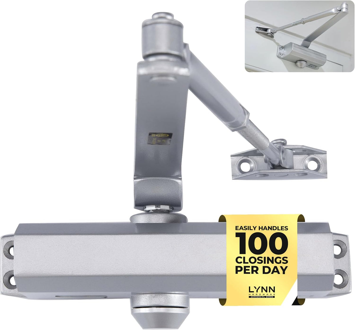 lynn hardware medium duty automatic door closer, main product view