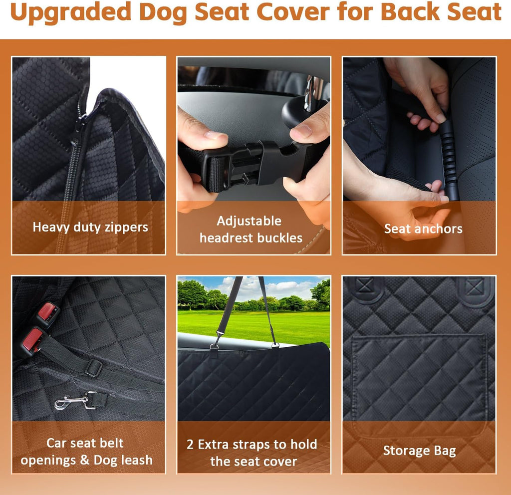 jstht dog car seat cover for pets back on a desk or shelf