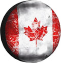 Retro Canada Flag Print Universal Spare Tire Cover for RV, Jeep | Wheel Protector Fits Rv, Trailer, Jeep, Shield Tires From Sun, Dirt And Rain For Outdoor Storage