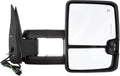 A Pair Heated Towing Mirrors Fits 2001-2002 for GMC Sierra 1500 HD/2500 HD/3500, Power Adjusted View Mirror with LED Turn Signal Light