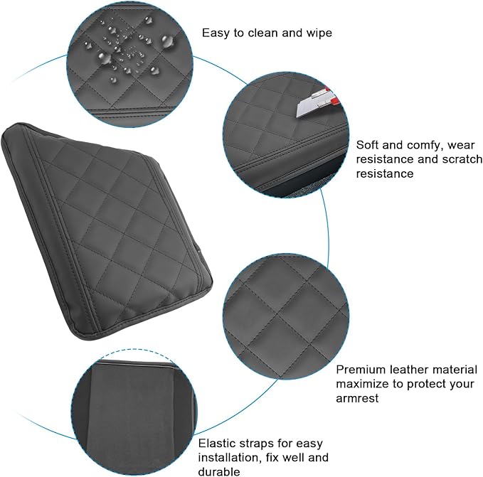 SXCY for 2024 XC90 Armrest Cover for Volvo XC90 2018-2024 Accessories 2024 XC90 - Image 5