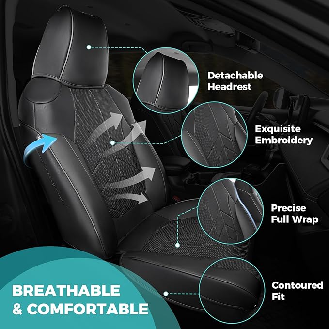 for Toyota RAV4 Seat Covers 2019 2020 2021 2022 2023 2024 2025 RAV 4 LE XLE - Image 3