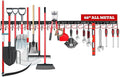 68" All Metal Garden Tool Organizer by SEDY
