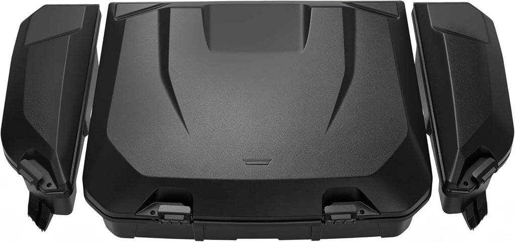 96L Rear Cargo Box & 13.5L Side Storage Boxes for Can Am Maverick R MAX X RS 2024+ Accessories, Water Resistant Cargo Storage Bin Tool Box(3PCS, Direct Replace OEM #715007182/715007372)