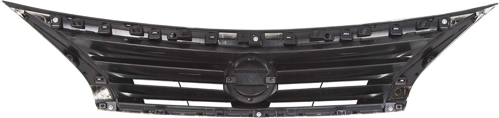 HECASA Front Bumper Grill Upper Grille Compatible with 2013 2014 2015 Nissan Altima Sedan Replacement for 623103TA0A NI1200250 Insert Plastic(ABS)