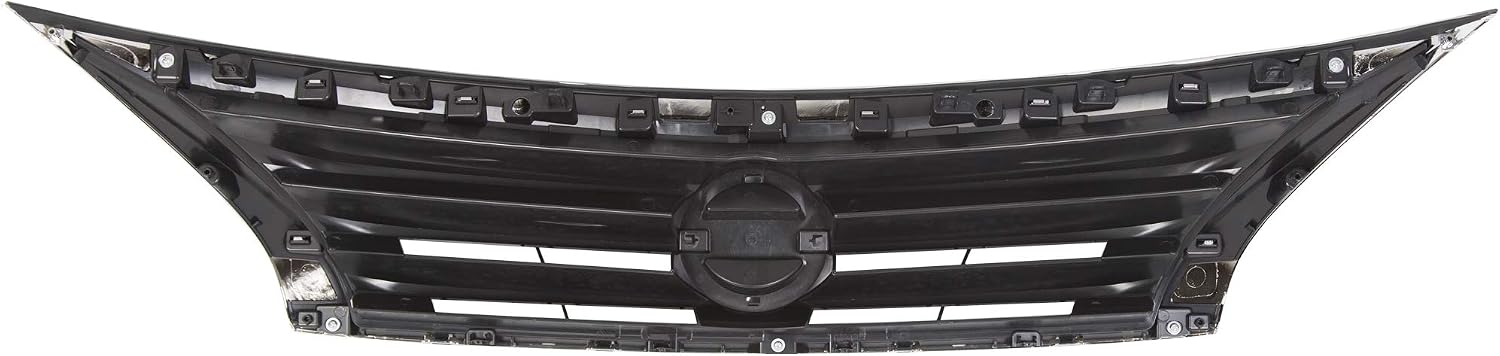 HECASA Front Bumper Grill Upper Grille Compatible with 2013 2014 2015 Nissan Altima Sedan Replacement for 623103TA0A NI1200250 Insert Plastic(ABS)