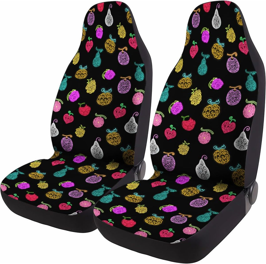 genany fantasy fruit pattern car seat covers, 2-piece, main product view