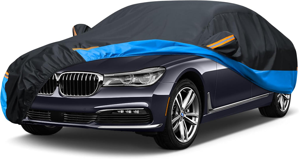 Car Cover Waterproof All Weather Outdoor Windproof Dustproof UV Protection Fit