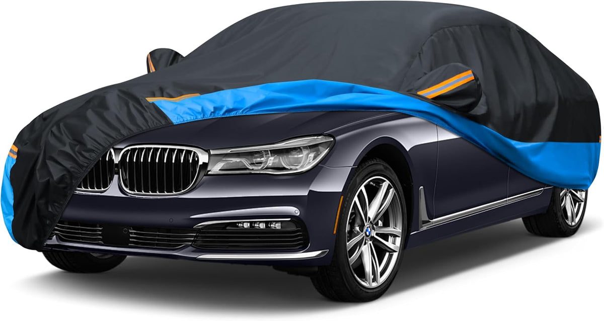 Car Cover Waterproof All Weather Outdoor Windproof Dustproof UV Protection Fit