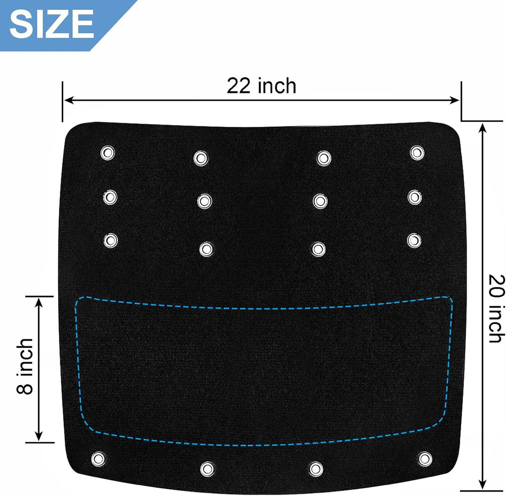 OKBA RV Step Covers for 22 Inch 8-10" Deep Radius Campers Stairs Only | 3 Pack 22" Black Camper Step Cover RV Steps Carpet,Keep Clean&Prevent Slip,Grip for Kid & Pet Friendly Stair Rug Carpets