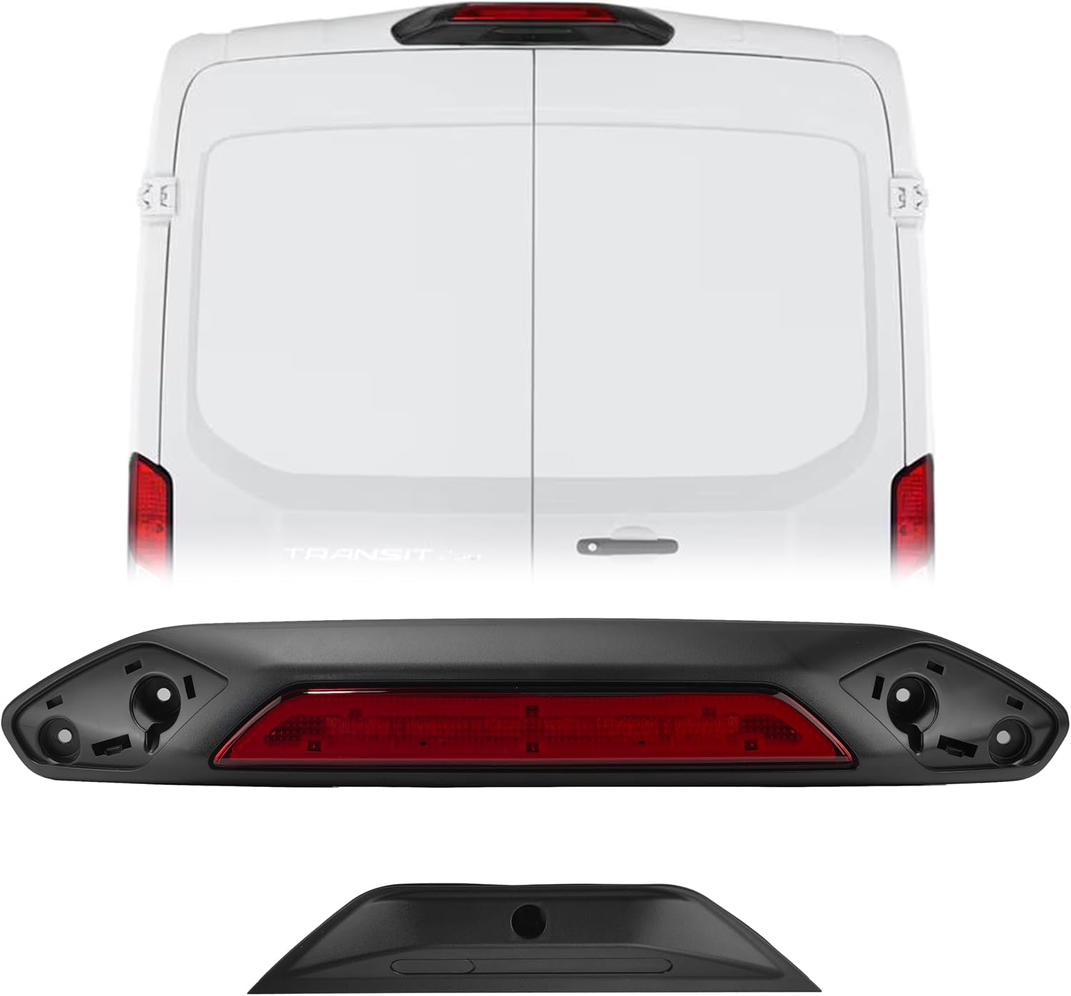 Third Brake Light 3rd Brake Light Assembly fit for Ford Transit 150 250 350HD 2020 2021 2022 2023 2024 2025 High Mount Stop Light Stop Light Lamp LK4Z13A613D