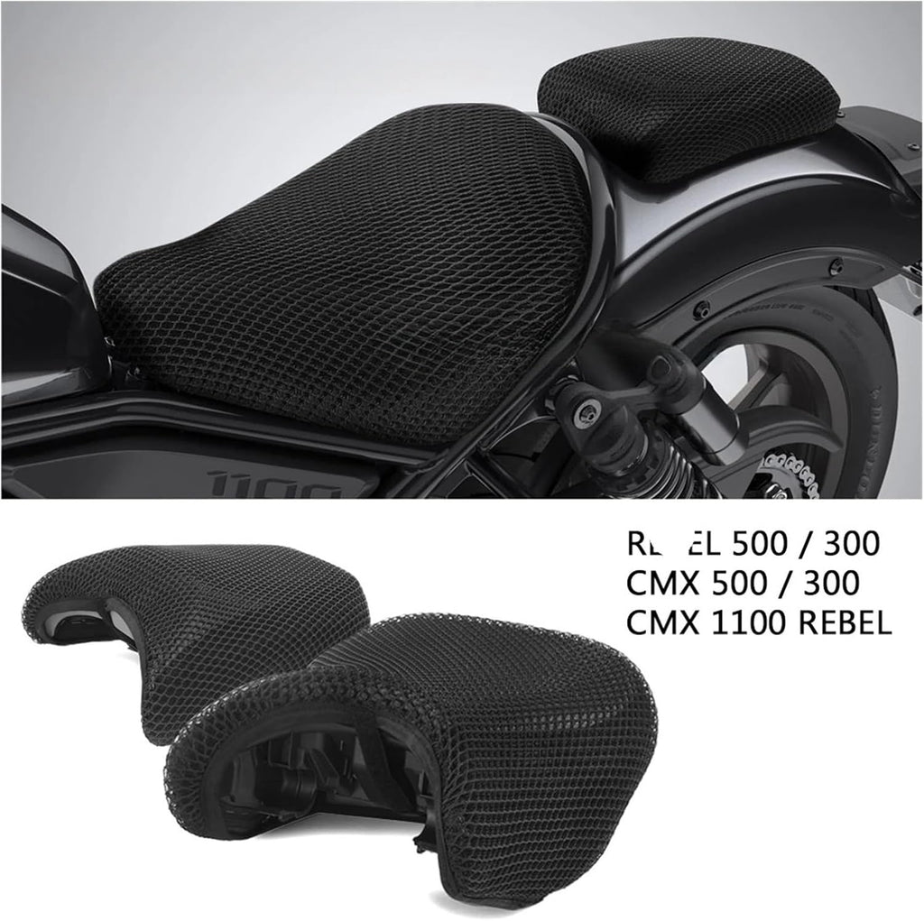 Anti-Slip 3D Mesh Fabric Seat Cover Breathable Cushion for Ho&nda for Rebel CMX 500 300 2017-2020 CMX 1100 for Rebel 2021 Parts Covers
