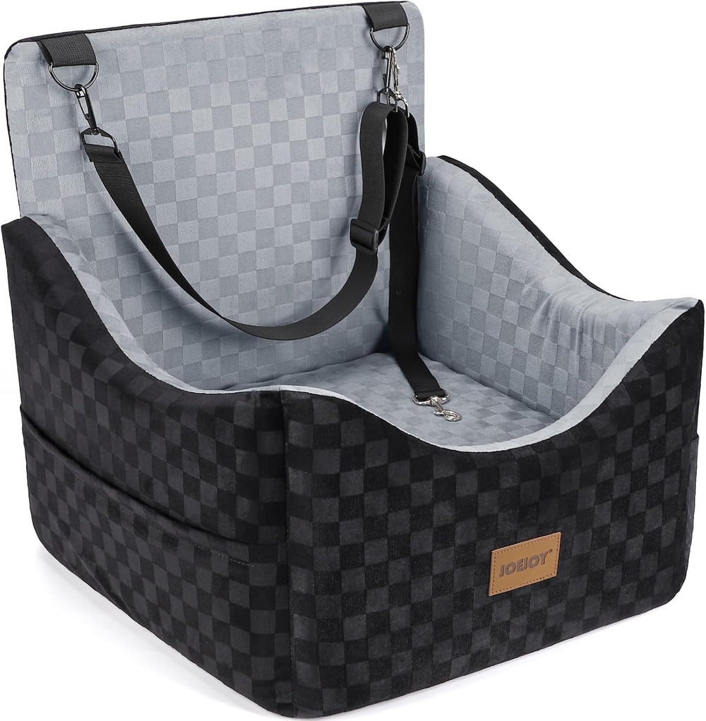 JOEJOY Elevated Dog Car Seat for Small/Medium Dogs up to 35 lbs, Memory Foam ...