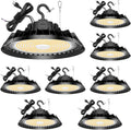 8Pack LED High Bay Lights, 150W UFO High Bay LED Shop Lights, 22500LM