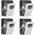 Key Lock Box Wall Mounted, Fayleeko 4 Digit Combination Lockbox by Fayleeko