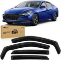 Nilight in-Channel Rain Guards for Hyundai Elantra 2021 2022 2023 2024 2025