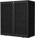 mrosaa outdoor storage cabinet waterproof with shelf,resin storage, main product view