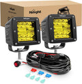 nilight 2pcs 3inch amber led pods 42w led, main product view