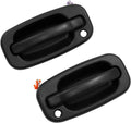 Gledewen Exterior Door Handle Front Left & Right Pair with Key Hole | for 1999-2007 Chevy Silverado Suburban Tahoe Avalanche GMC Sierra Yukon Cadillac Escalade | Replaces# 15034985, 15034986