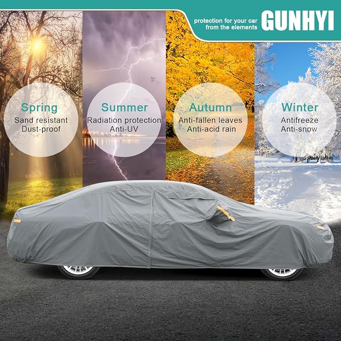 Premium Car Cover Custom Fit Nissan Sentra, 16 Layers Heavy Duty Car Cover - Image 6